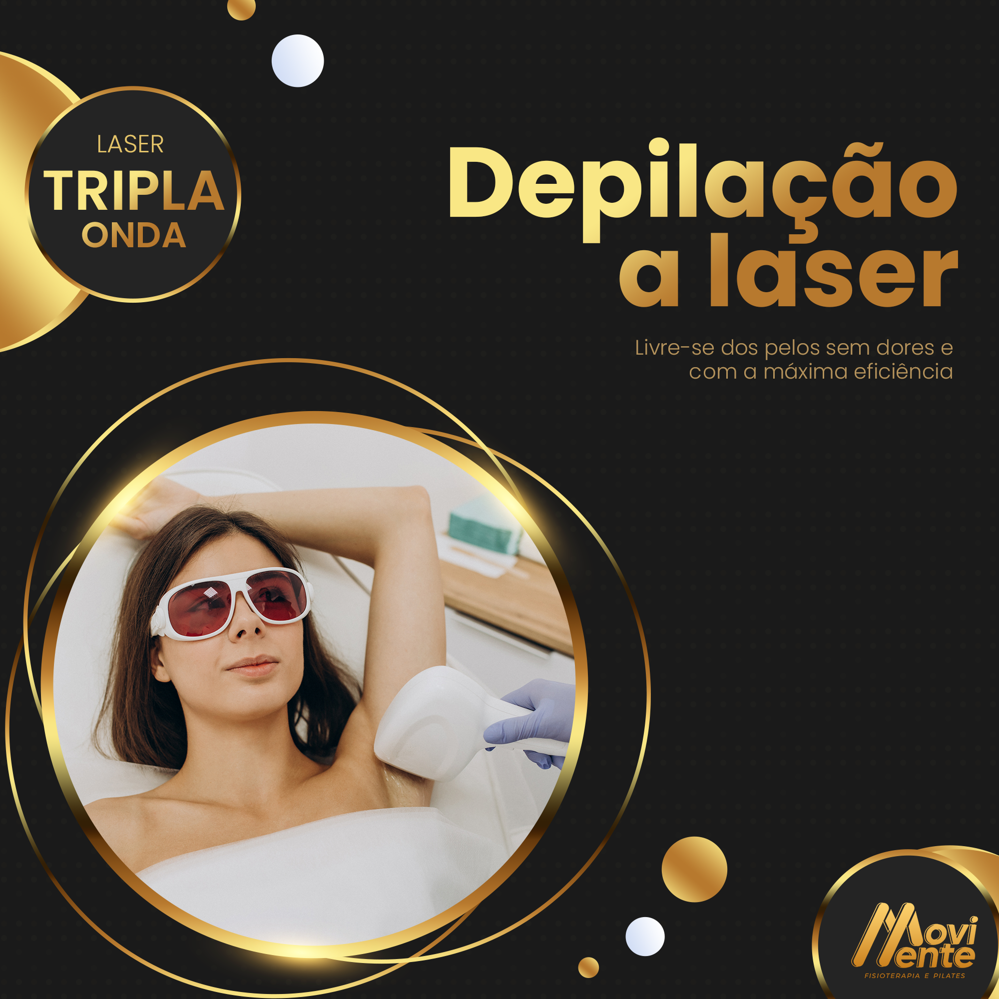 Depilação a laser tripla onda em mulheres é na MoviMente